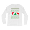 ugly sweater dinosour Long Sleeve Shirts