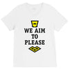 we aim to please V-Neck Tee