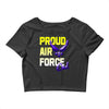 proud air force dad Crop Top