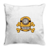 minion skull Throw Pillow