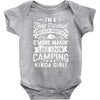 love camping!!! Baby Bodysuit