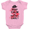 keep calm and where's carl tshirt the walking zombie tee apocalypes fu Baby Onesie
