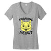 freaking meowt Women's V-Neck T-Shirt