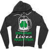 drunk lives matter Zipper Hoodie
