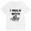 i walk with wasd V-Neck Tee