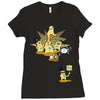 playing with monsters Ladies Fitted T-Shirt