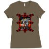gothic american gothic Ladies Fitted T-Shirt