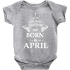 The Best Teachers Are Born in April Baby Onesie