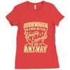 old enough young enough Ladies Fitted T-Shirt