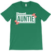 blessed aunitie with flower white color T-Shirt