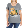 teddy beer Ladies Curvy T-Shirt