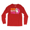 She Wants The D Dunkin Donuts Long Sleeve Shirts