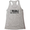 i make good looking kids Racerback Tank