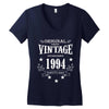 original parts vintage established 1994 perfectly aged Women's V-Neck T-Shirt