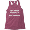 personalised daddy Racerback Tank
