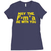 may the f= m.a be with you Ladies Fitted T-Shirt