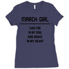 March Girl Ladies Fitted T-Shirt