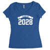 class of 2028 novelty high school elementary Women's Triblend Scoop T-shirt