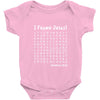 i Found Jesus Baby Bodysuit