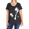 tom waits rock indie rock pop music Ladies Curvy T-Shirt