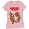 wiener wars dachshund dogs Ladies Fitted T-Shirt