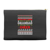 santa only comes once a year grandad is always here to cheer Accessory Pouches