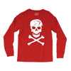 skull and crossbones pirate neon Long Sleeve Shirts