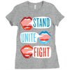 Women's March Stand Unite Fight Ladies Fitted T-Shirt