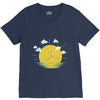 partly cloudy V-Neck Tee
