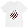 Clawed Up V-Neck Tee