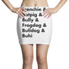 frenchies united Mini Skirts