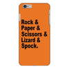 rock paper scissors lizard spock big bang theory geek nerd gift t shir iPhone 6/6s Plus Case