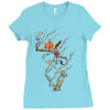 skate or burn! Ladies Fitted T-Shirt