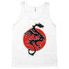 sun dragon with pearl   black red white Tank Top