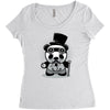 steampunk panda Women's Triblend Scoop T-shirt