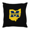 ohio for michigan Throw Pillow
