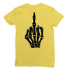 Flipping Someone Off Ladies Fitted T-Shirt