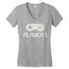 player 1 Women's V-Neck T-Shirt
