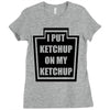 new i put ketchup Ladies Fitted T-Shirt
