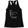 rabbit duck white Racerback Tank