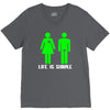 life is simple funny V-Neck Tee