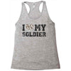 i love my soldier hunter camouflage Racerback Tank