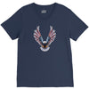 american eagle usa flag wings V-Neck Tee