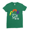 spell on you white letter Ladies Fitted T-Shirt