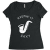 keepin it saxy Women's Triblend Scoop T-shirt