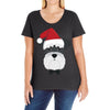 schnauzer dog Ladies Curvy T-Shirt