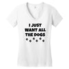 all the dogs Women's V-Neck T-Shirt