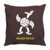 volleyball style sport funny gift present outdoor Throw Pillow