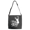trophy wife deer Adjustable Strap Totes