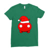 mooncake christmas santa parody Ladies Fitted T-Shirt